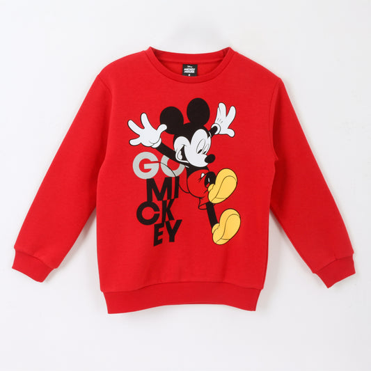 Polerón Cerrado Niño Mickey Mouse Saltando Rojo Disney - Polerones Chile | The Brands Club cl