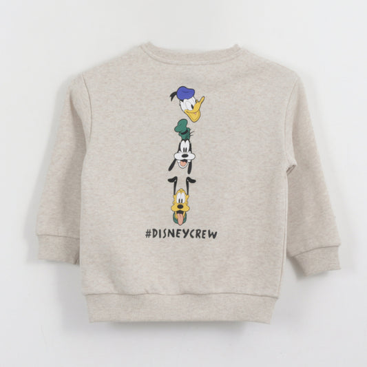 Polerón Cerrado Niño Back Print Mickey Mouse Gris Disney - Polerones Chile | The Brands Club cl