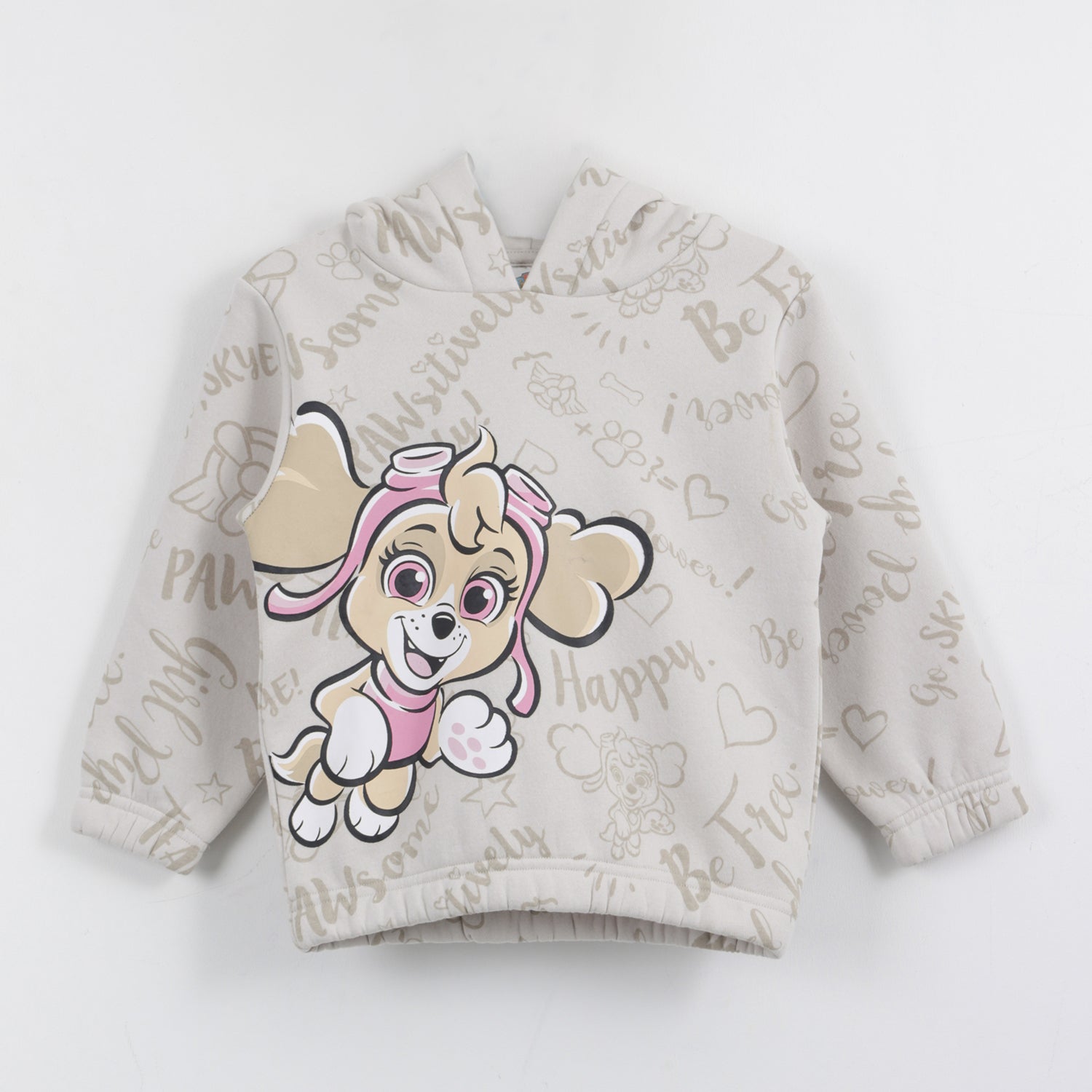 Polerón Niña Hoodie Print Happy Skye Gris Paw Patrol - Polerones Chile | The Brands Club cl