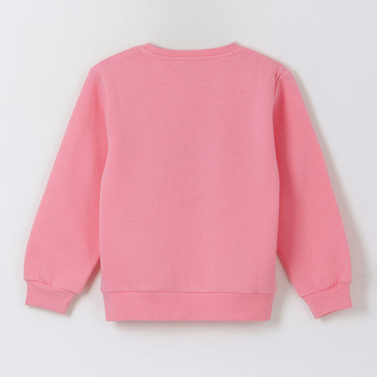 Polerón Cerrado Niña Corazón Rosado Barbie - Polerones Chile | The Brands Club cl