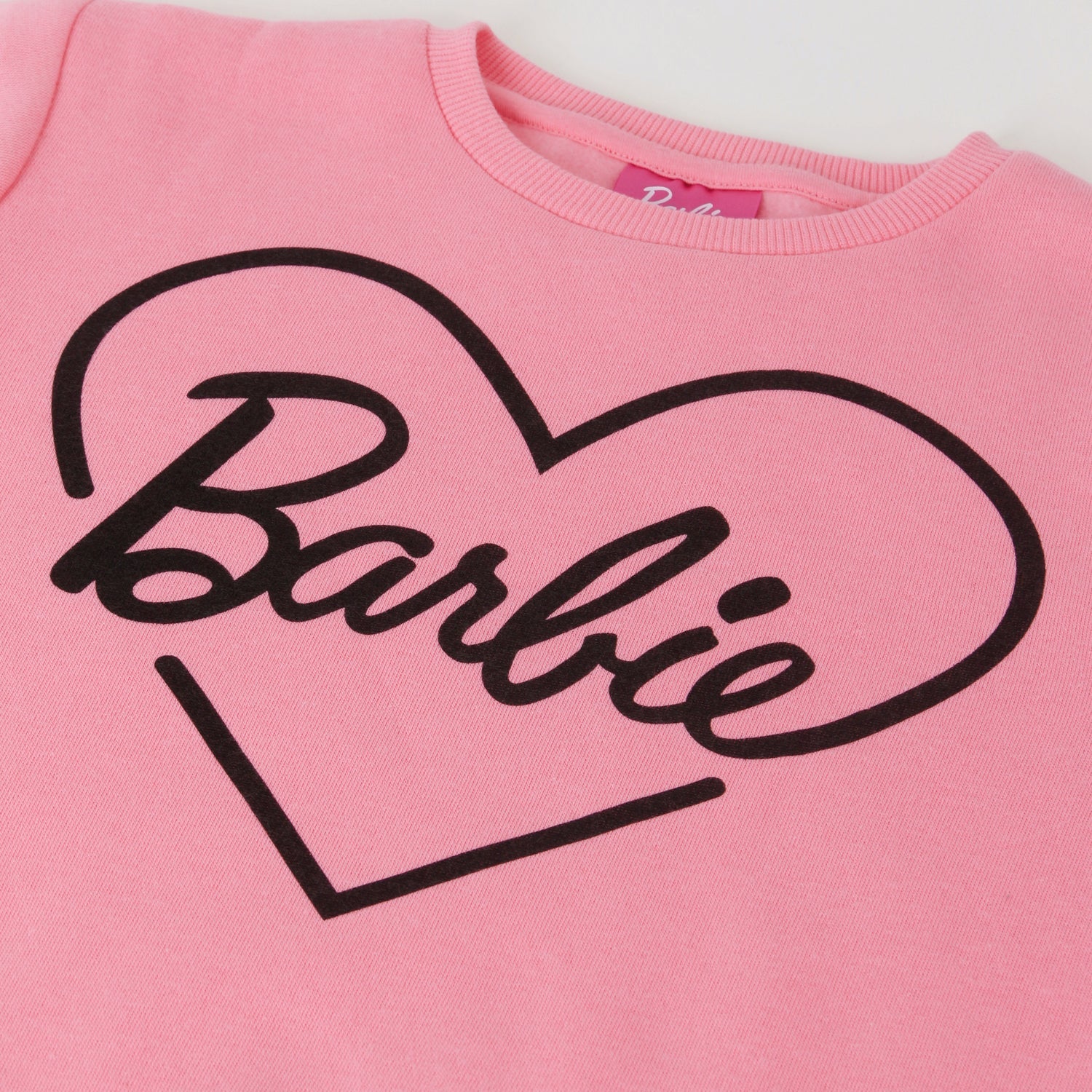 Polerón Cerrado Niña Corazón Rosado Barbie - Polerones Chile | The Brands Club cl