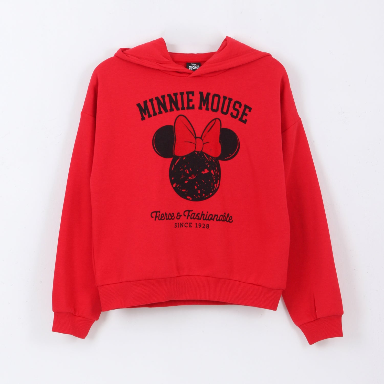 Polerón Niña Hoodie Orejas Minnie Mouse Rojo Disney - Polerones Chile | The Brands Club cl