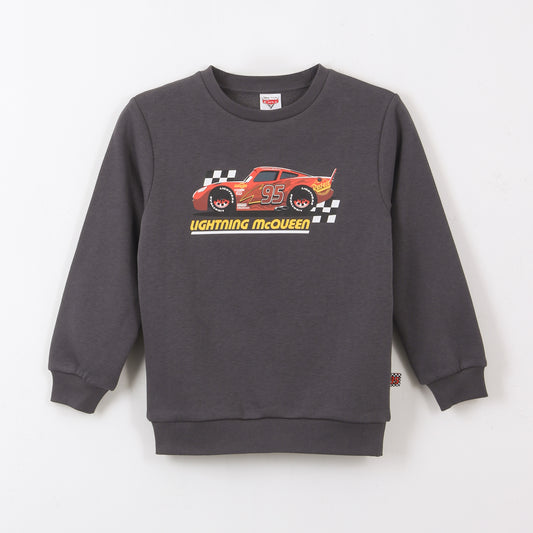 Polerón Cerrado Niño Rayo McQueen Cars Gris Disney - Polerones Chile | The Brands Club cl