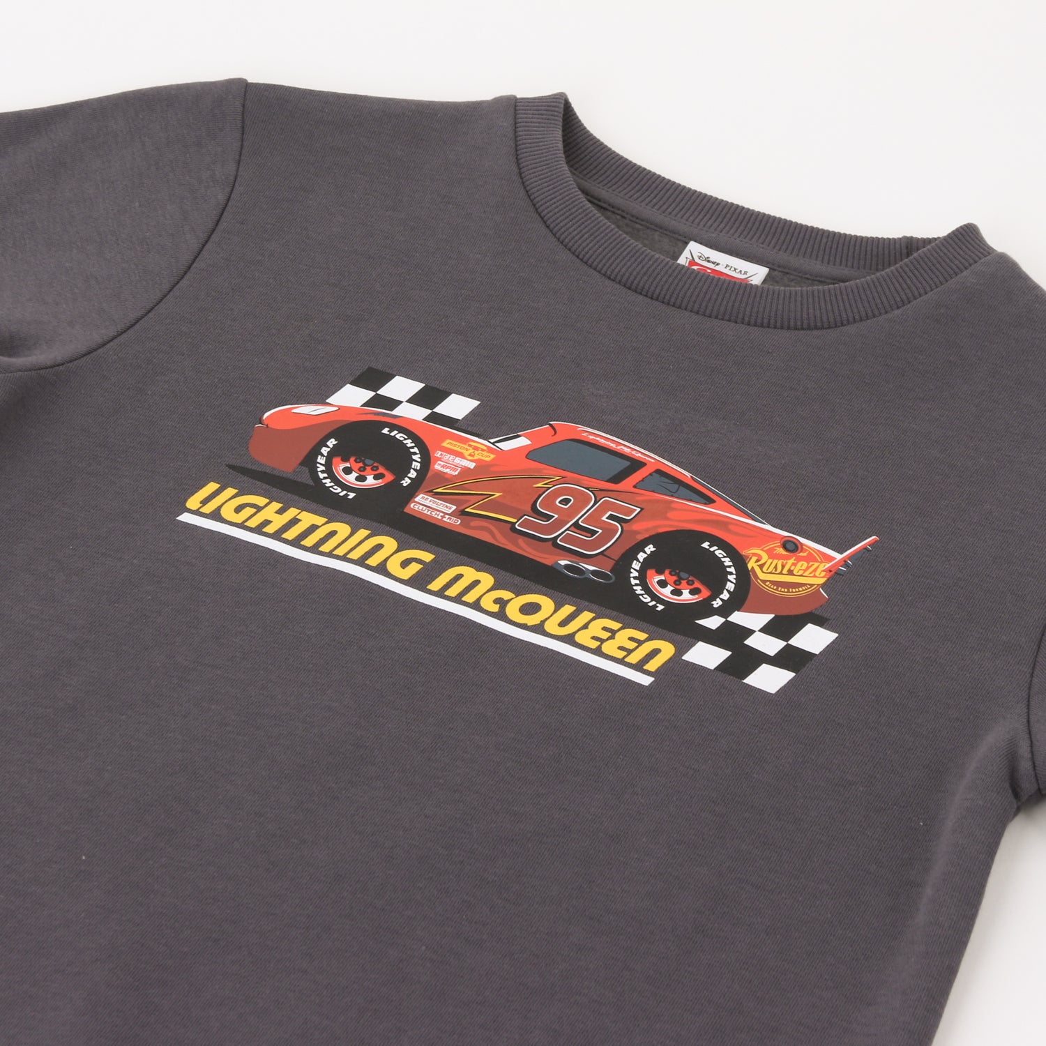 Polerón Cerrado Niño Rayo McQueen Cars Gris Disney - Polerones Chile | The Brands Club cl
