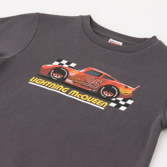 Polerón Cerrado Niño Rayo McQueen Cars Gris Disney - Polerones Chile | The Brands Club cl