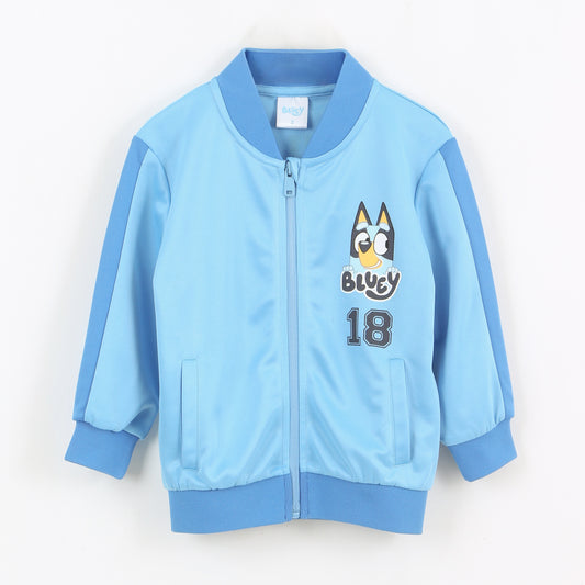Polerón Deportivo Cierre Niño Fútbol Celeste Bluey - Polerones Chile | The Brands Club cl