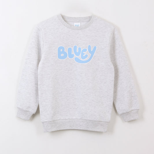Polerón Cerrado Niño Back Print Sisters Gris Bluey - Polerones Chile | The Brands Club cl
