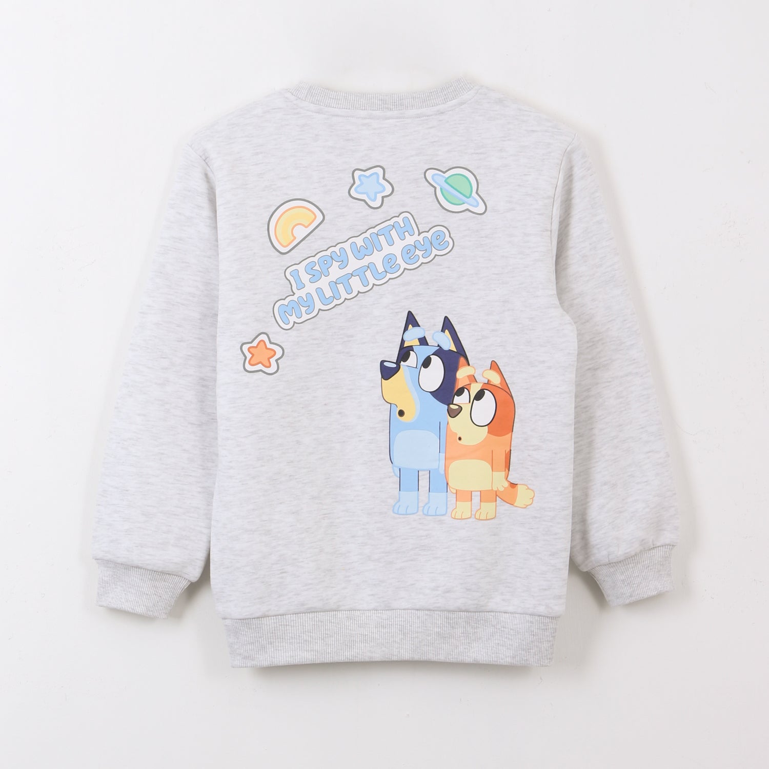 Polerón Cerrado Niño Back Print Sisters Gris Bluey - Polerones Chile | The Brands Club cl