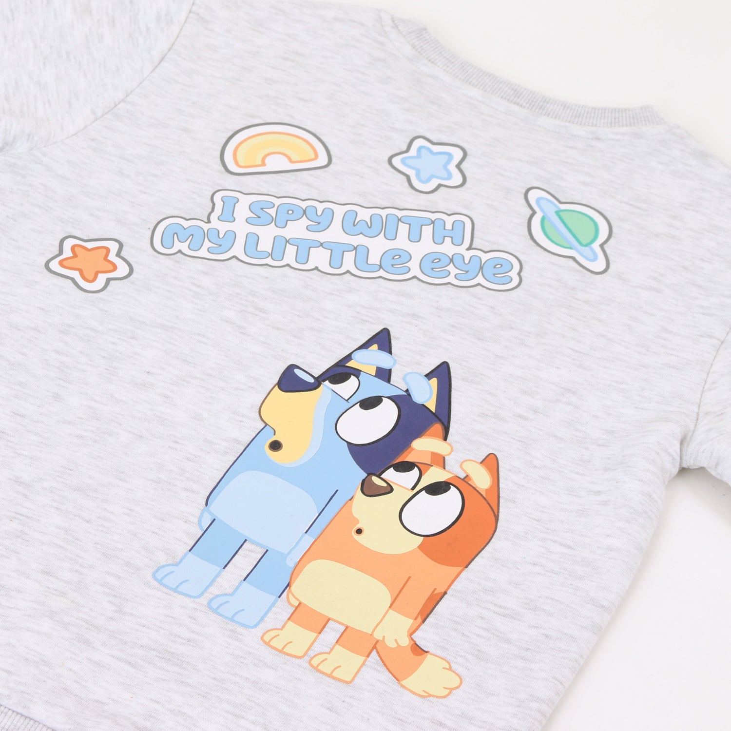 Polerón Cerrado Niño Back Print Sisters Gris Bluey - Polerones Chile | The Brands Club cl