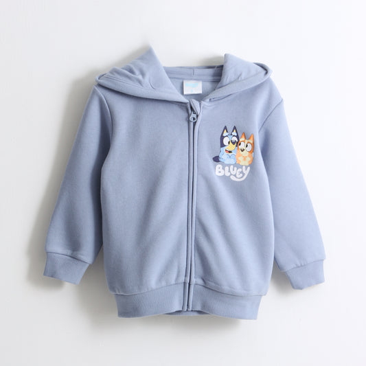 Polerón Cierre Niño Hoodie Azul Bingo & Bluey - Polerones Chile | The Brands Club cl