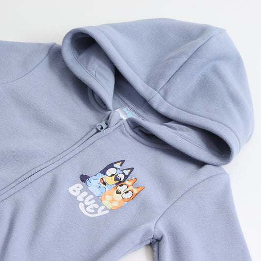 Polerón Cierre Niño Hoodie Azul Bingo & Bluey - Polerones Chile | The Brands Club cl