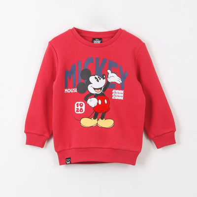Polerón Cerrado Niño Mickey Mouse Classic Rojo Disney