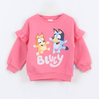 Polerón Cerrado Niña Vuelos Rosado Bingo & Bluey