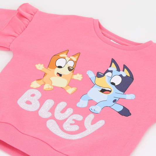 Polerón Cerrado Niña Vuelos Rosado Bingo & Bluey - Polerones Chile | The Brands Club cl