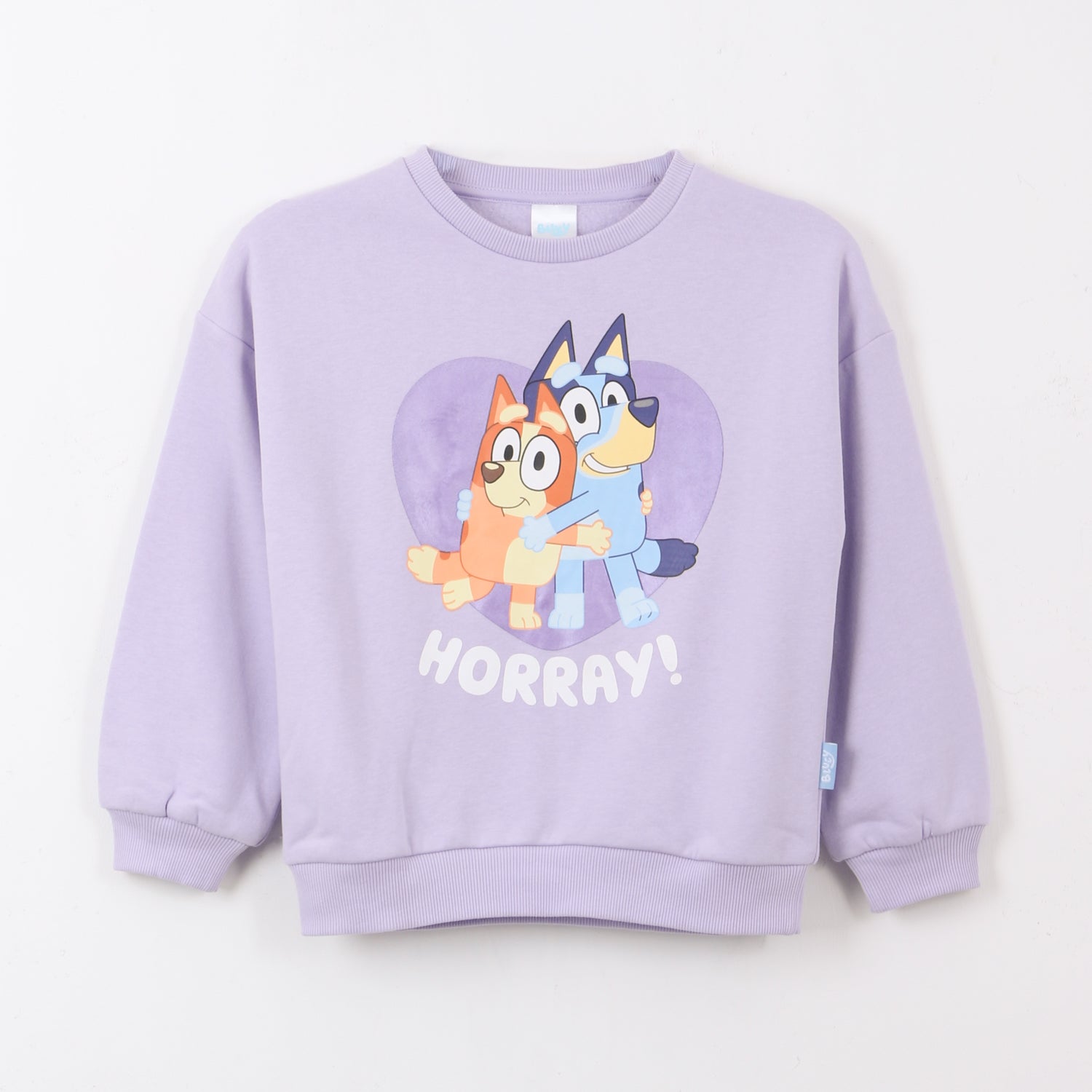 Polerón Cerrado Niña Corazón Morado Bluey - Polerones Chile | The Brands Club cl