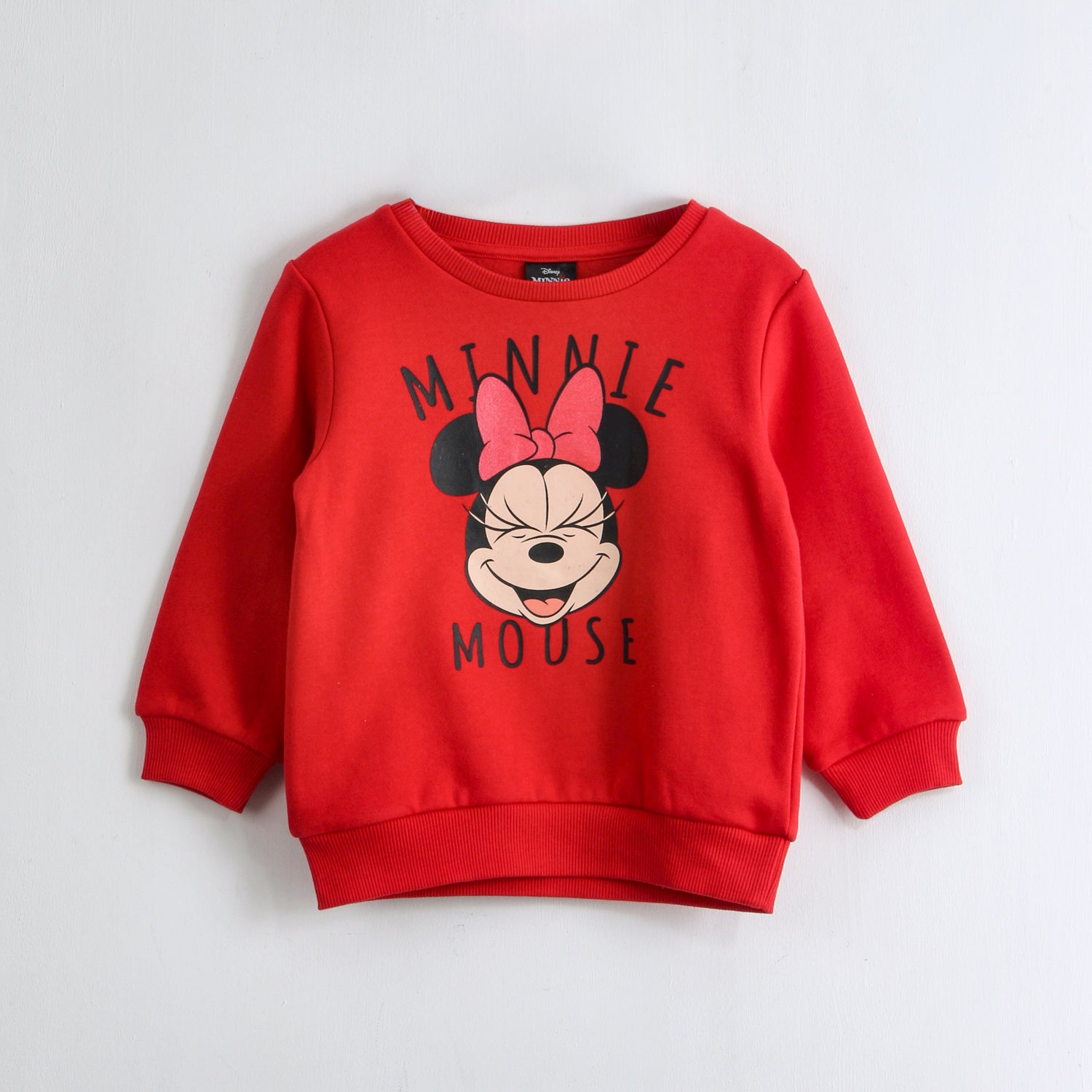 Polerón Cerrado Niña Minnie Smile Rojo Disney - Polerones Chile | The Brands Club cl