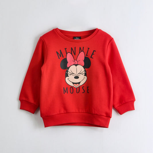 Polerón Cerrado Niña Minnie Smile Rojo Disney - Polerones Chile | The Brands Club cl