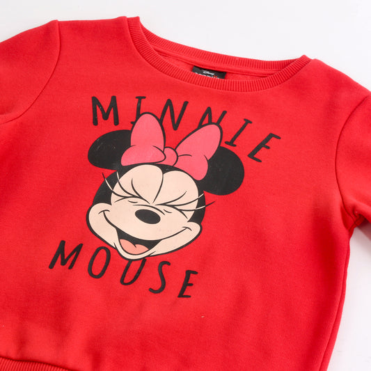 Polerón Cerrado Niña Minnie Smile Rojo Disney - Polerones Chile | The Brands Club cl