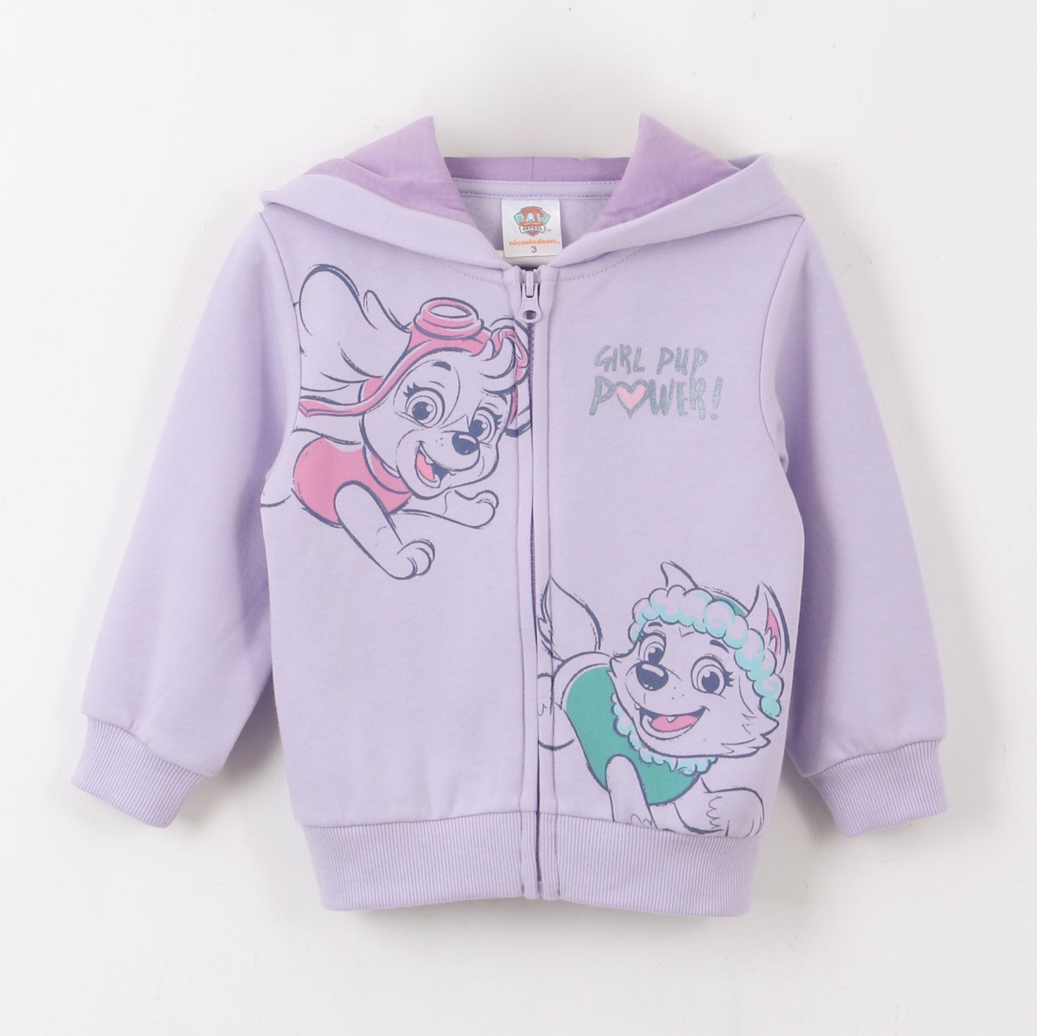 Polerón Cierre Niña Hoodie Everest & Skye Morado Paw Patrol - Polerones Chile | The Brands Club cl