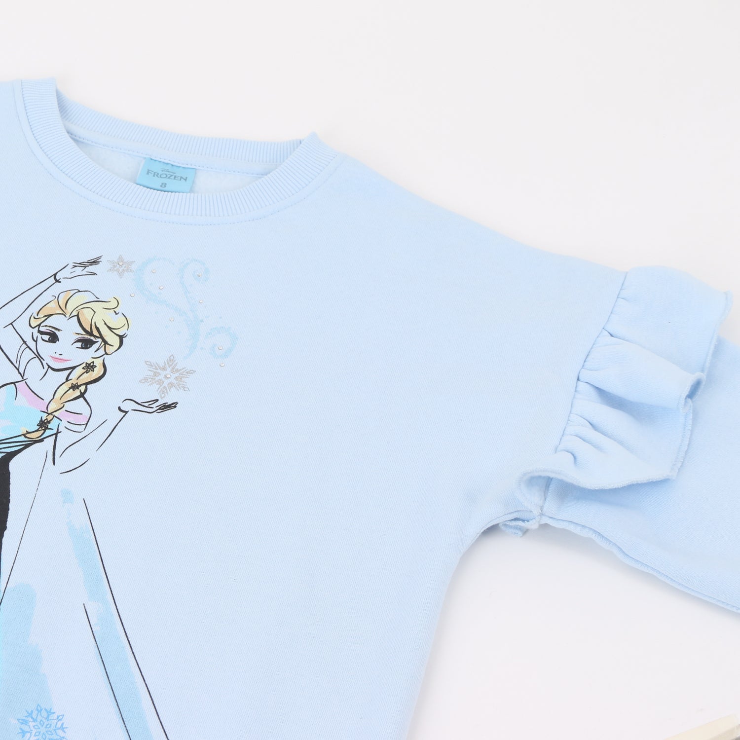 Polerón Cerrado Niña Vuelos Frozen Celeste Disney - Polerones Chile | The Brands Club cl