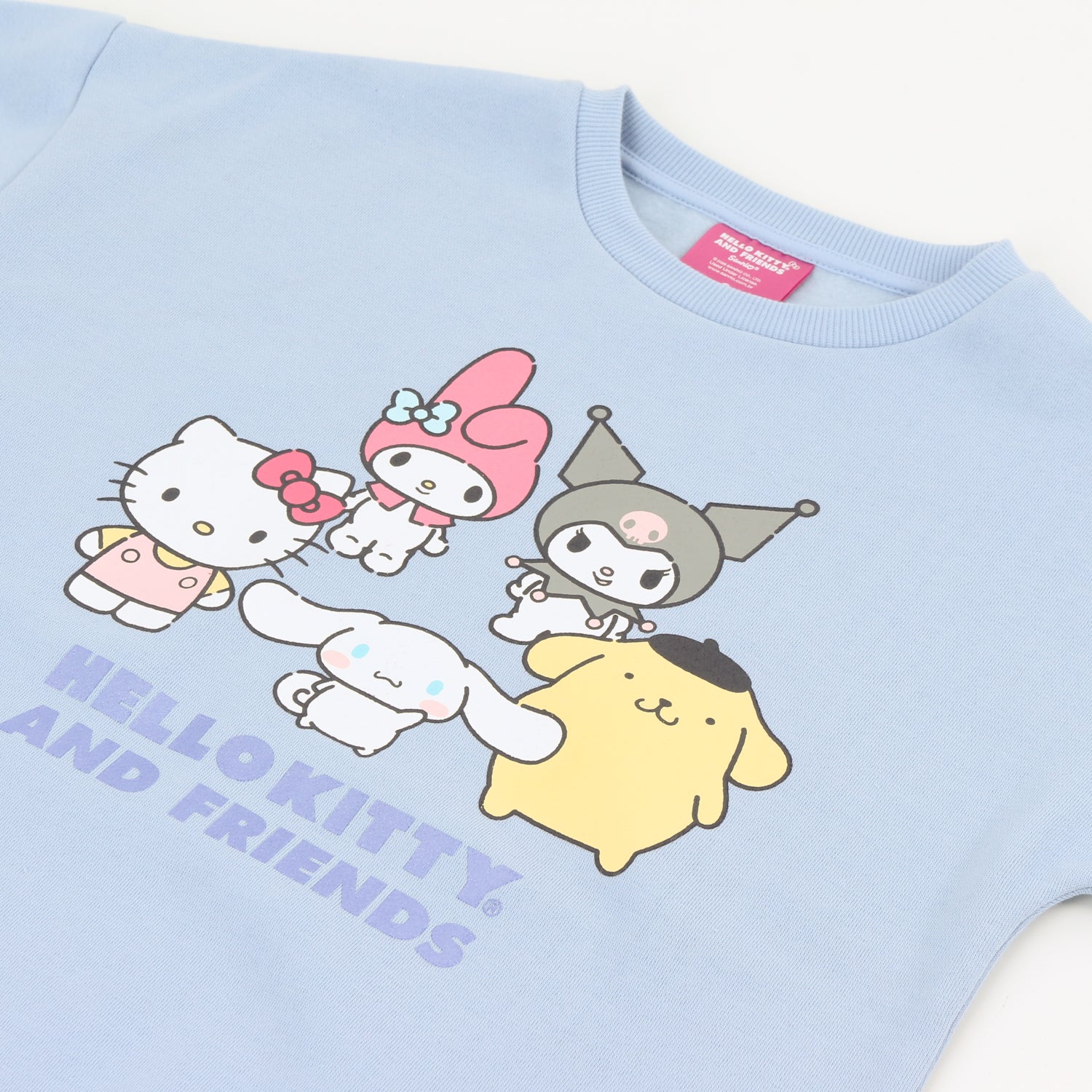 Polerón Cerrado Niña Friends Celeste Hello Kitty - Polerones Chile | The Brands Club cl