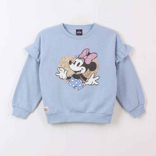 Polerón Cerrado Niña Vuelos Minnie Azul Disney - Polerones Chile | The Brands Club cl