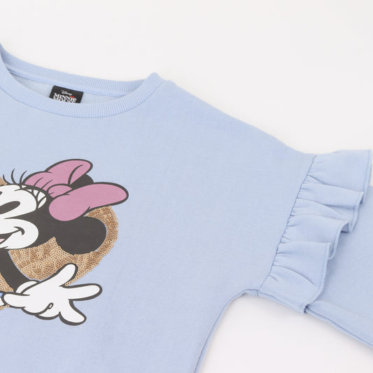 Polerón Cerrado Niña Vuelos Minnie Azul Disney - Polerones Chile | The Brands Club cl