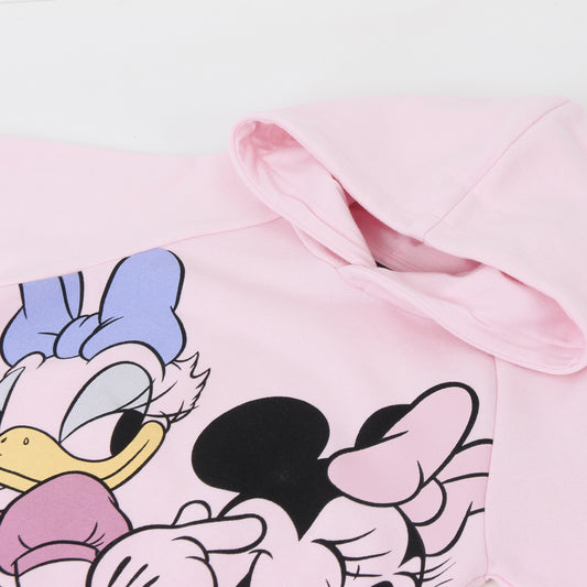 Polerón Cerrado Niña Hoodie Friends Minnie Rosado Disney - Polerones Chile | The Brands Club cl