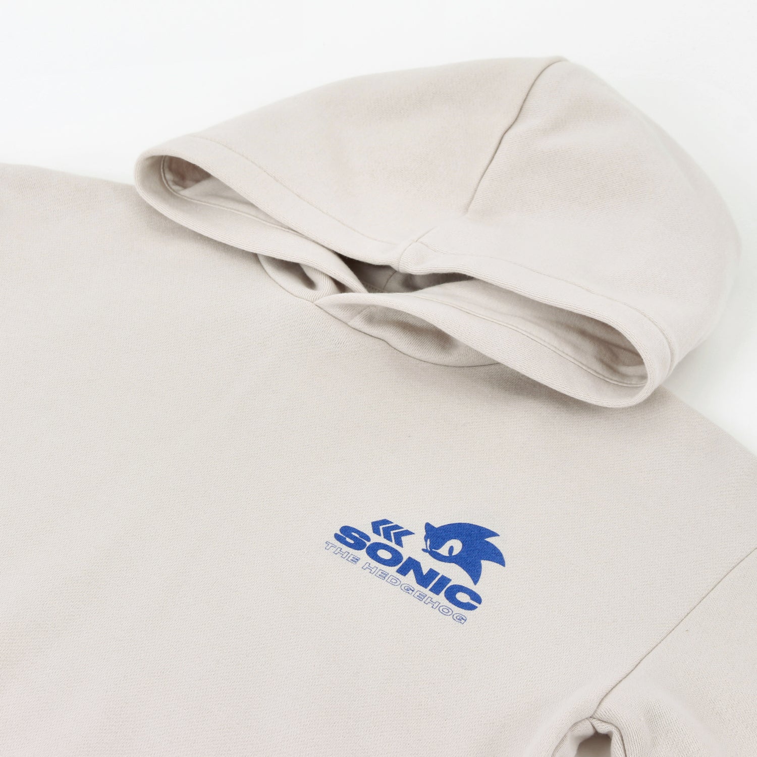 Polerón Cerrado Niño Hoodie Back Print Beige Sonic - Polerones Chile | The Brands Club cl