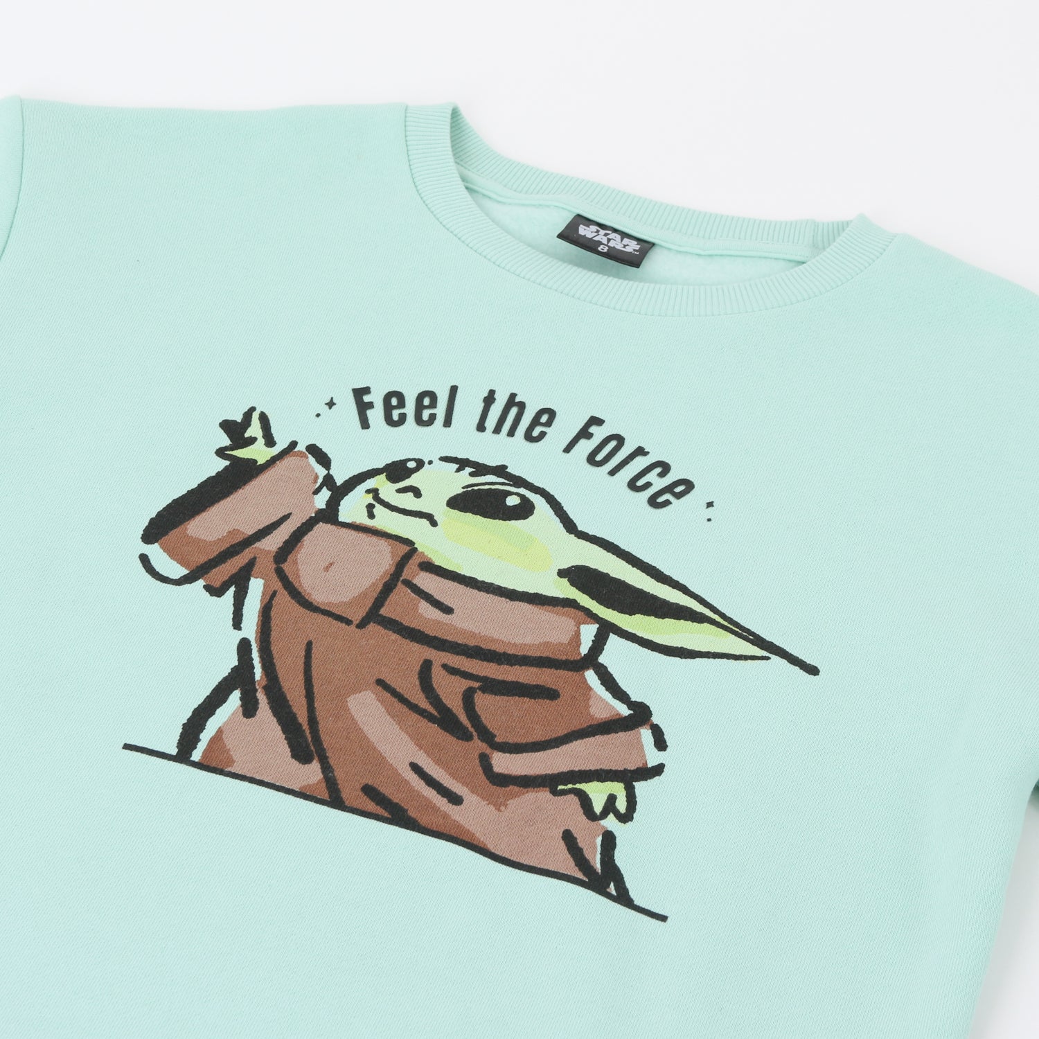 Polerón Cerrado Niño Feel The Force Grogu Verde Star Wars - Polerones Chile | The Brands Club cl