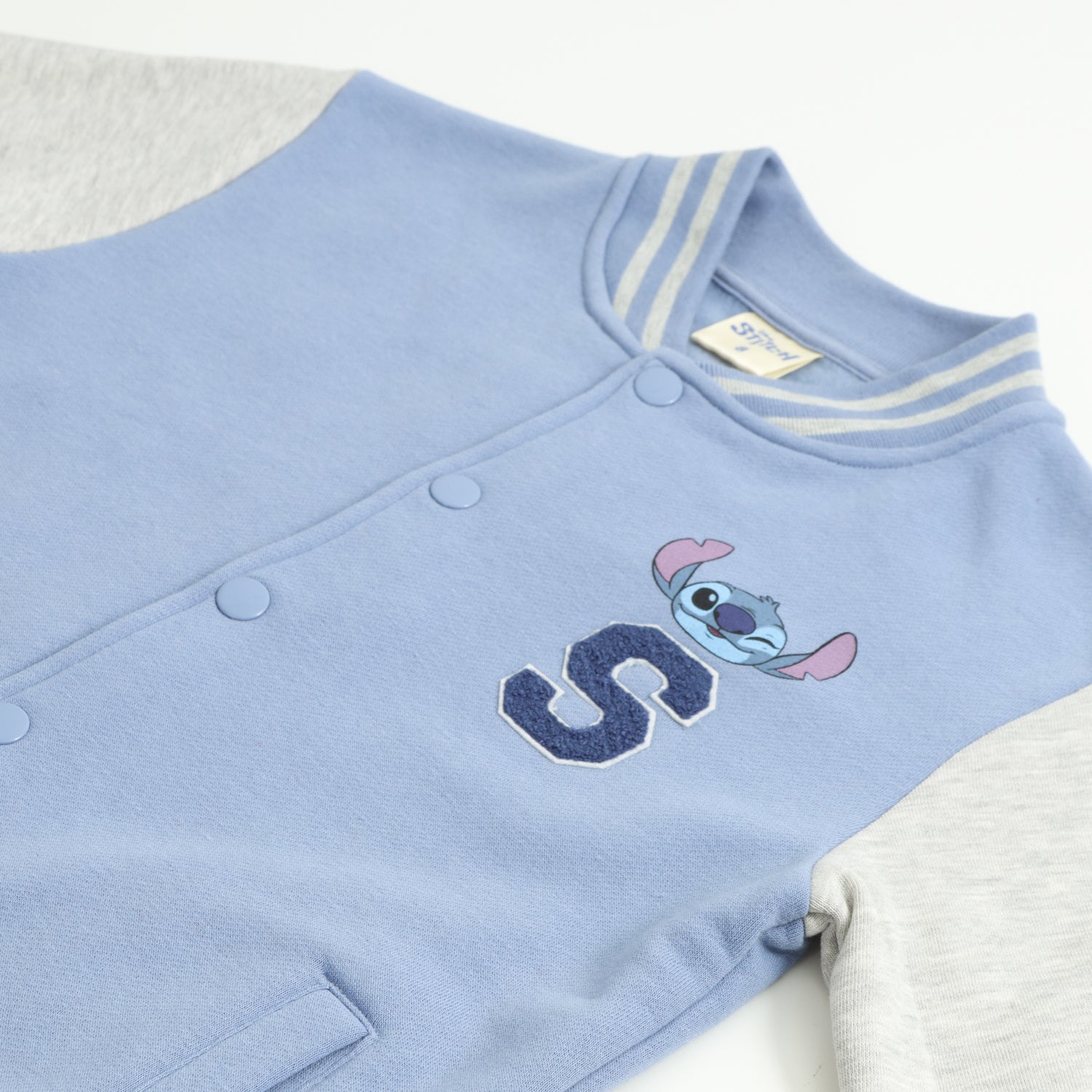 Chaqueta Niña Bomber College Lilo & Stitch Celeste Disney - Chaquetas y Parkas Chile | The Brands Club cl