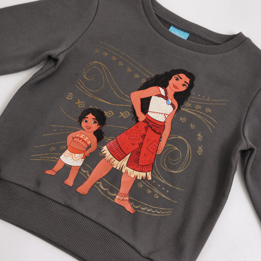 Polerón Cerrado Niña Moana Gris Disney - Polerones Chile | The Brands Club cl