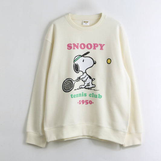 Polerón Cerrado Mujer Tenis Blanco Snoopy - Polerones Chile | The Brands Club cl