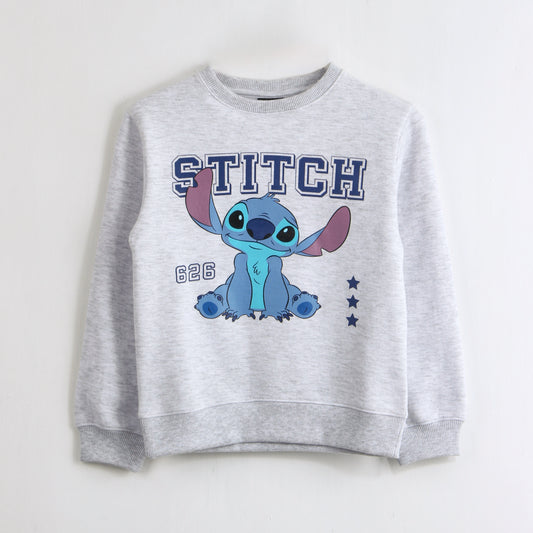 Polerón Cerrado Mujer Lilo & Stitch Gris Disney - Polerones Chile | The Brands Club cl