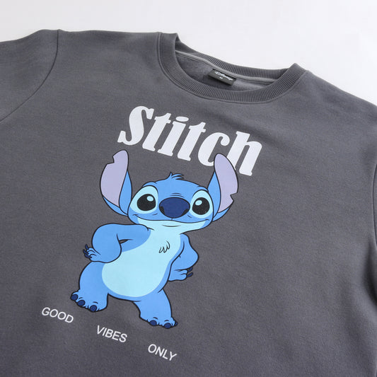 Polerón Cerrado Mujer Lilo & Stitch Negro Disney - Polerones Chile | The Brands Club cl