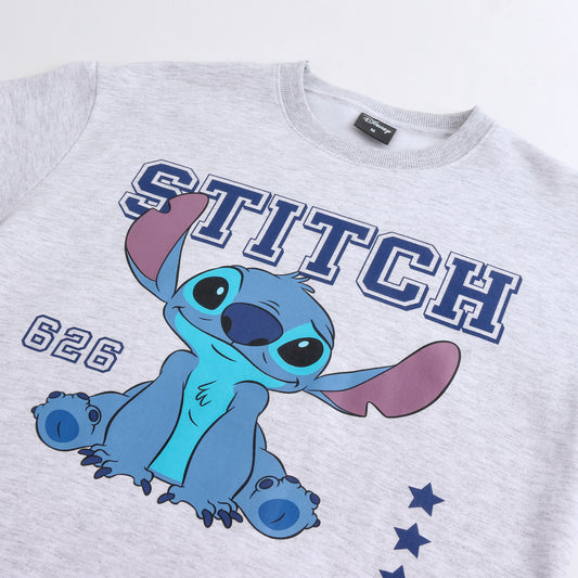 Polerón Cerrado Niña Lilo & Stitch Gris Disney - Polerones Chile | The Brands Club cl
