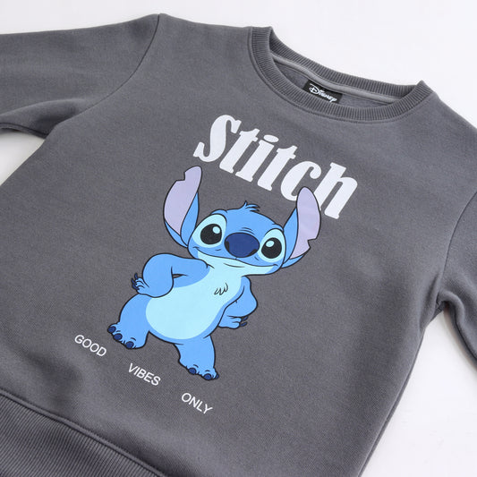 Polerón Cerrado Niña Lilo & Stitch Negro Disney - Polerones Chile | The Brands Club cl