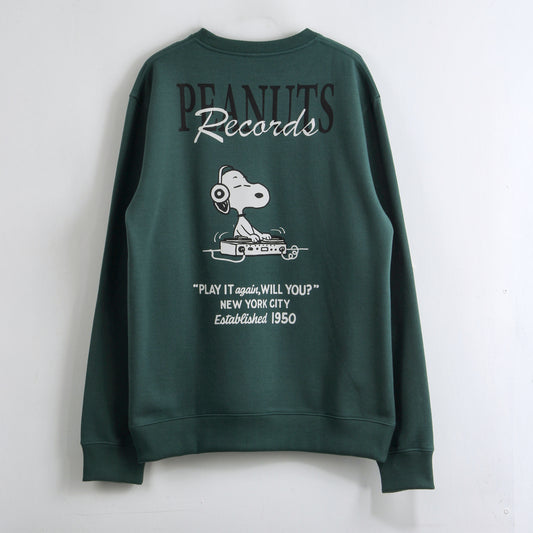 Polerón Cerrado Hombre Back Print Verde Snoopy - Polerones Chile | The Brands Club cl
