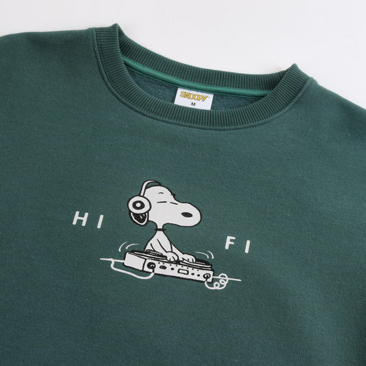Polerón Cerrado Hombre Back Print Verde Snoopy - Polerones Chile | The Brands Club cl