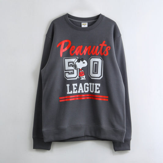 Polerón Cerrado Hombre Peanuts 50 League Gris Snoopy - Polerones Chile | The Brands Club cl