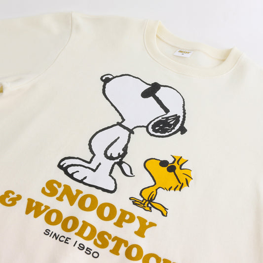 Polerón Cerrado Hombre Snoopy & Woodstock Blanco Snoopy - Polerones Chile | The Brands Club cl
