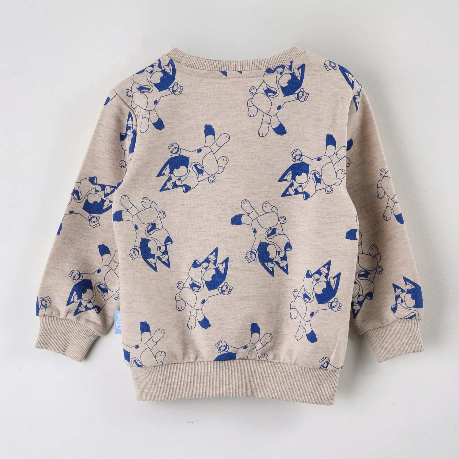 Polerón Cerrado Niño Full Print Beige Bluey