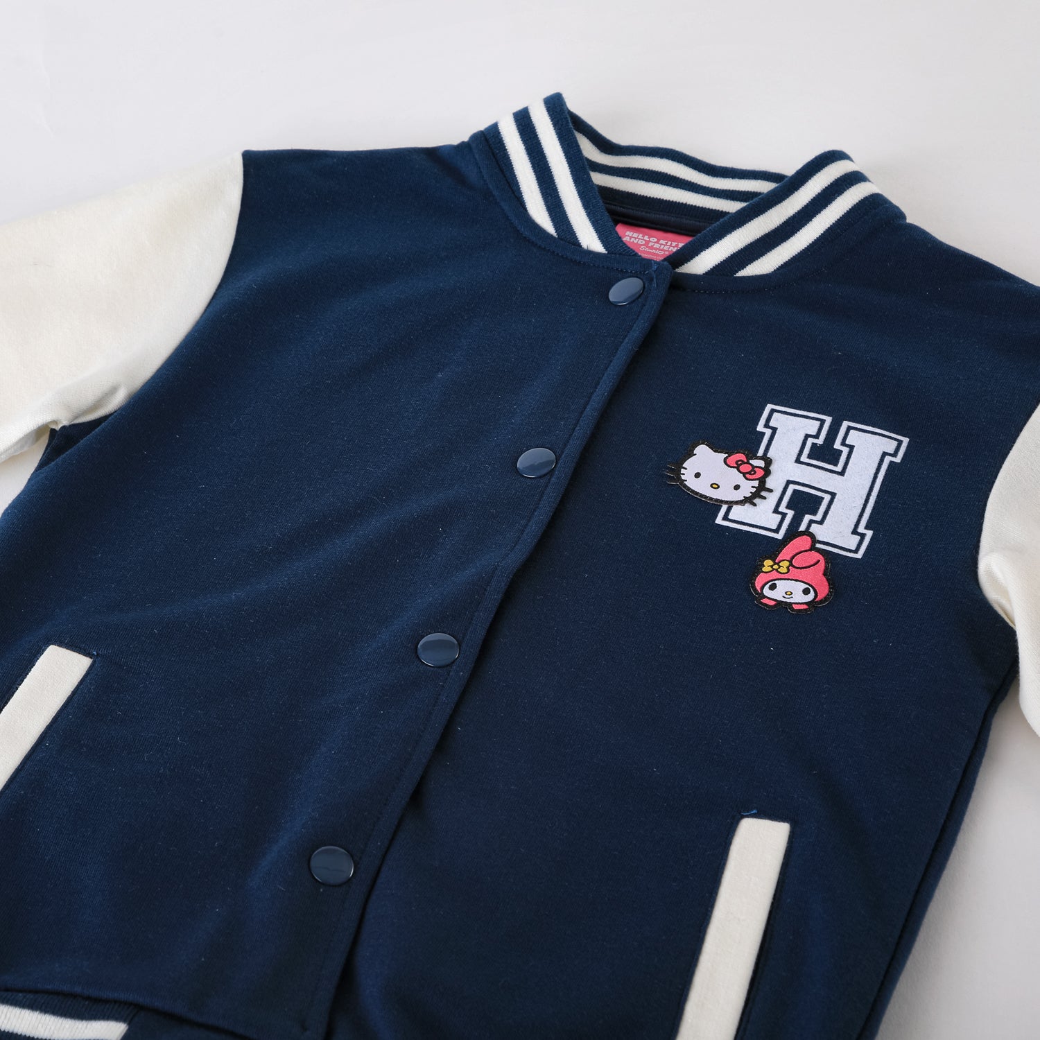 Chaqueta Bomber College Niña Hello Kitty Back Print Azul
