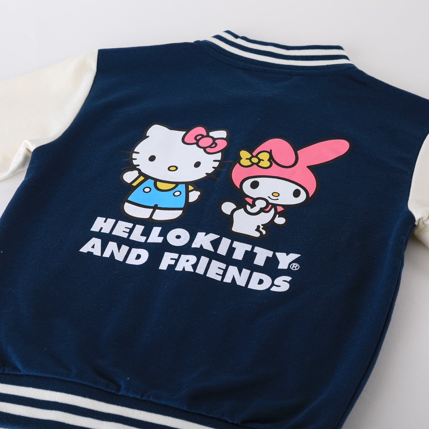Chaqueta Bomber College Niña Hello Kitty Back Print Azul