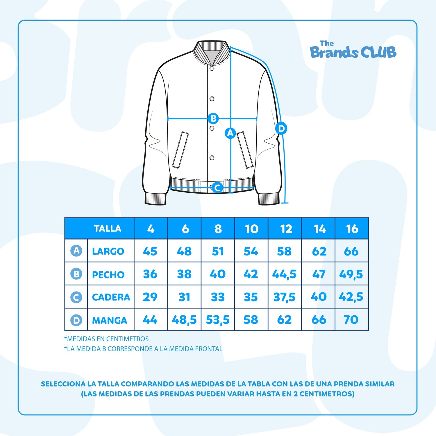 Chaqueta Bomber College Niña Hello Kitty Back Print Azul