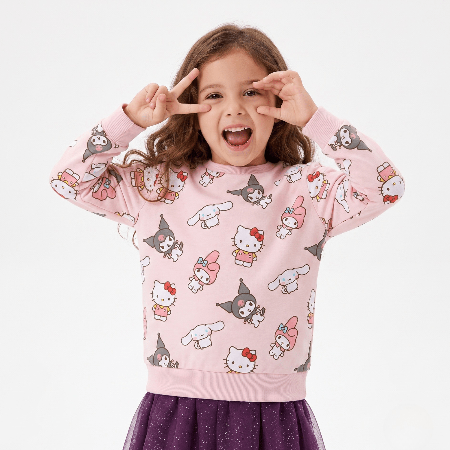 Polerón Cerrado Niña Hello Kitty Rosado - Polerones Chile | The Brands Club cl