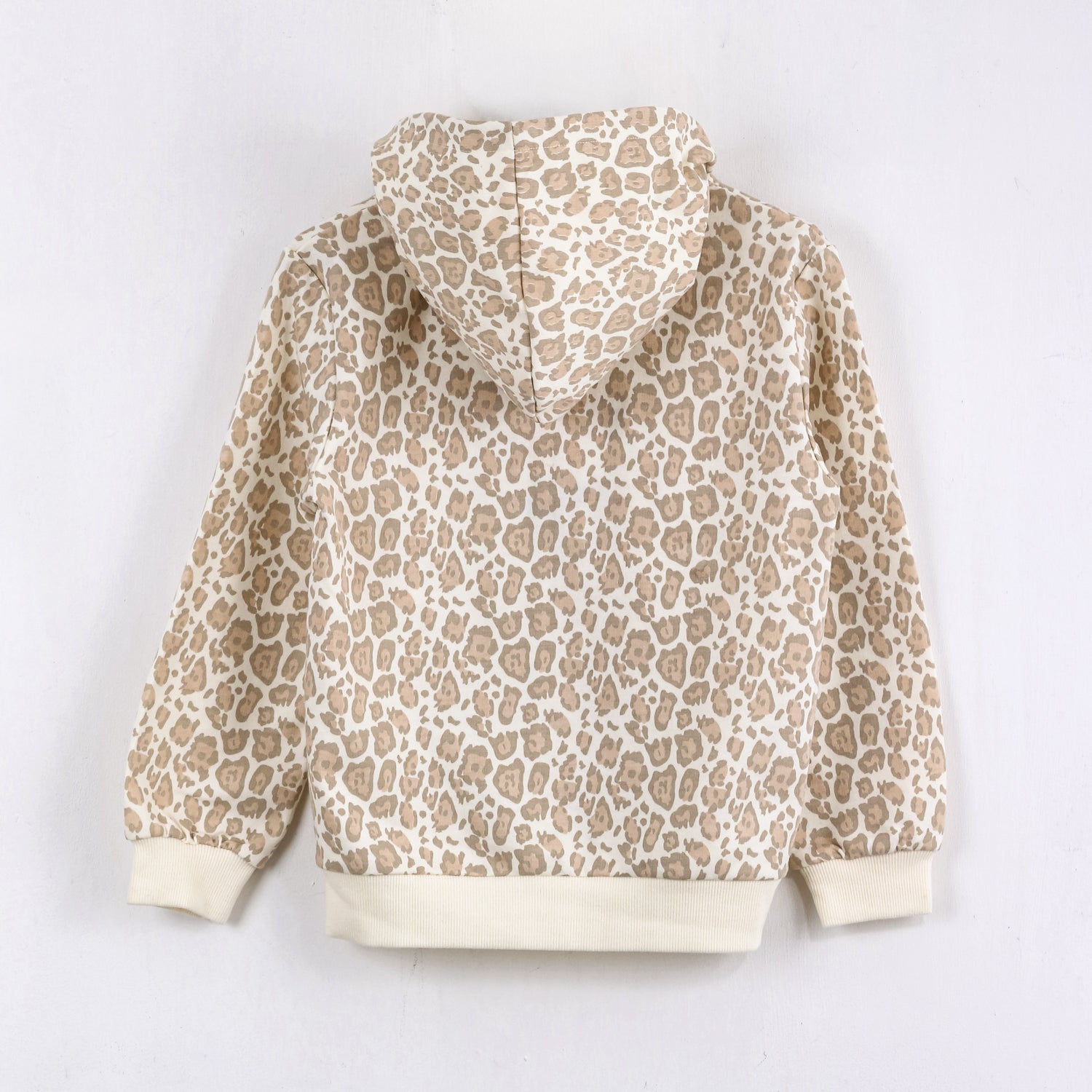 Polerón Abierto Niña Animal Print Minnie Beige Disney