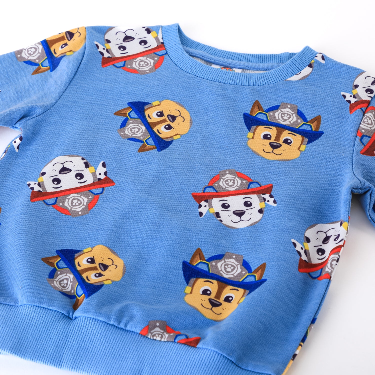 Polerón Cerrado Niño Full Print Azul Paw Patrol
