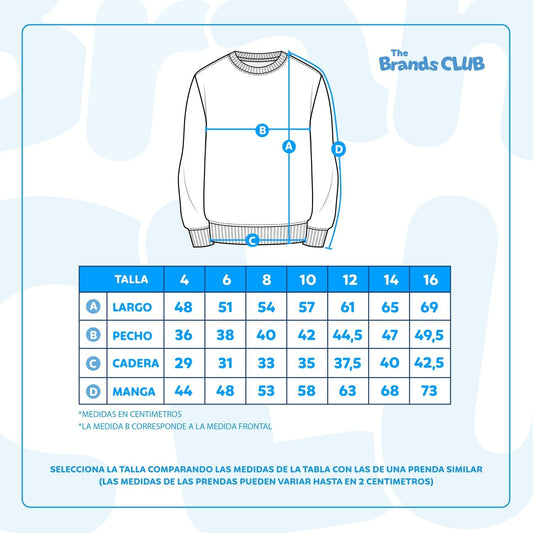Polerón Cerrado Niño Full Print Medio Cierre Azul Sonic - Polerones Chile | The Brands Club cl