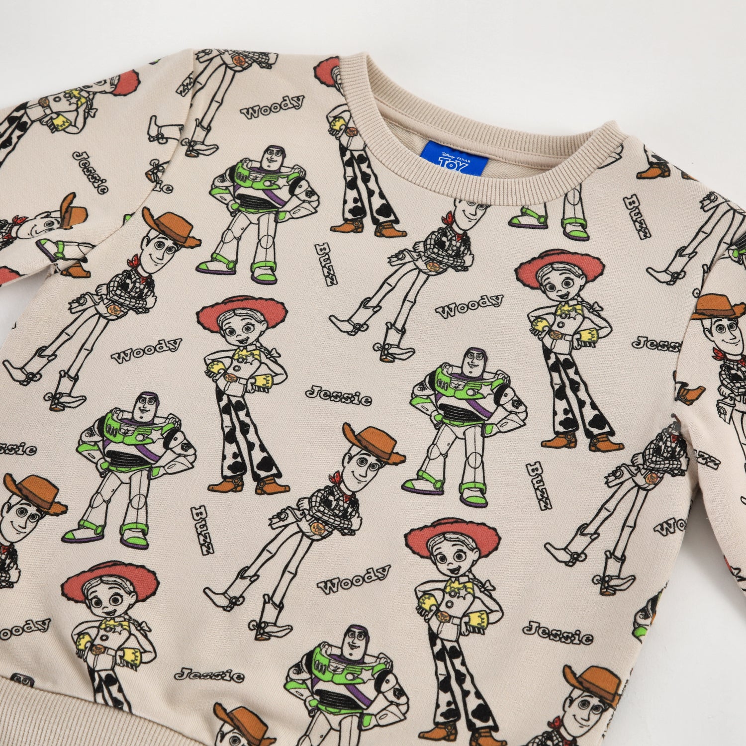Polerón Cerrado Niño Full Print Toy Story Beige Disney